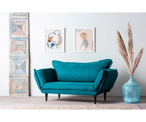 Diivan Vino Daybed - Petrol Green GR124\01