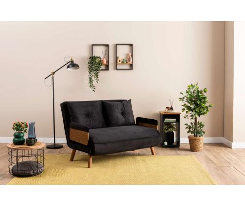 Diivan Cosmo 2-Seater - Black