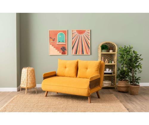 Diivan Cosmo 2-Seater - Bohemian Mustard