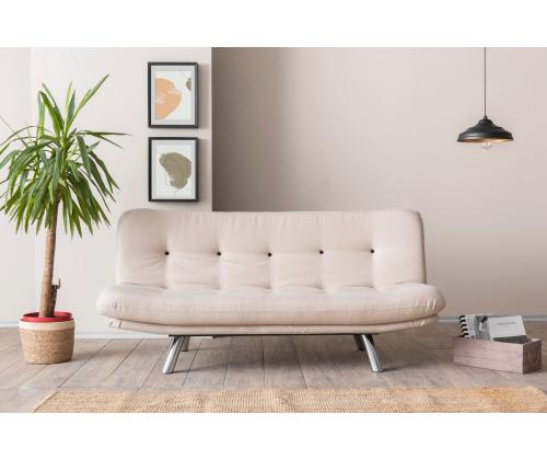 Diivan Misa Small Sofabed v3 - Cream