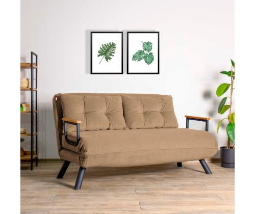Diivan Sando 2-Seater - Light Brown v2