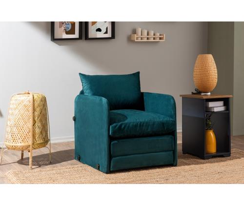 Diivan Saga Single - Petrol Green