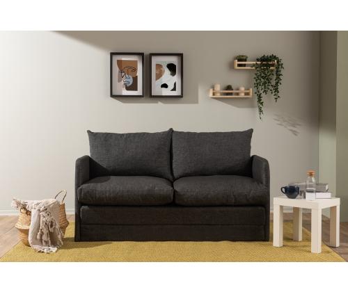 Diivan Saga XL 2-Seater - Dark Grey