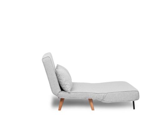 Diivan Folde 2-Seater - Teddy Fabric - Grey