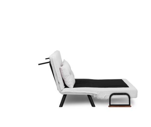 Diivan Sando 2-Seater - Teddy Fabric - White