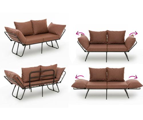 Diivan Viper 2-Seater - Light Brown