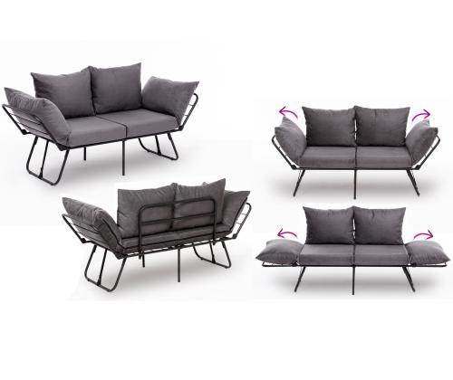 Diivan Viper 2-Seater - Grey