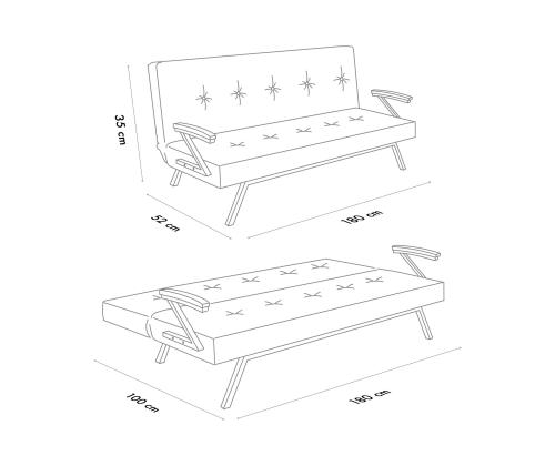 Diivan Zven - Dark Grey