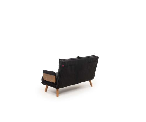 Diivan Cosmo 2-Seater - Black