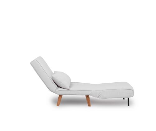 Diivan Folde Single - Teddy Fabric - White