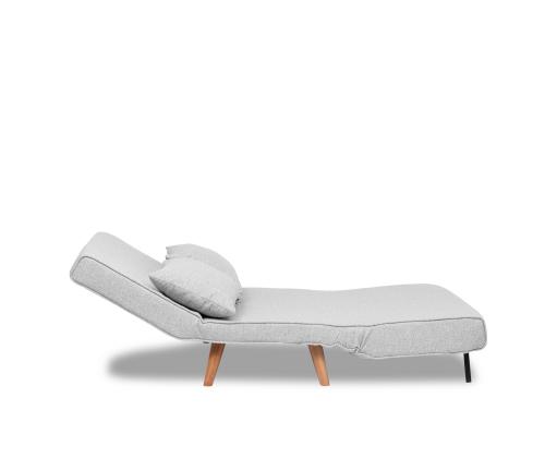 Diivan Folde 2-Seater - Teddy Fabric - Grey