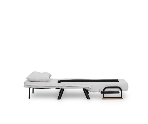 Diivan Sando Single - Teddy Fabric - White