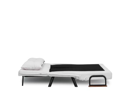 Diivan Sando 2-Seater - Teddy Fabric - White