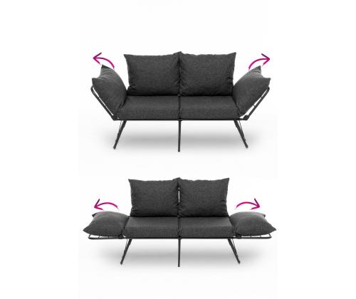 Diivan Viper 2-Seater - Dark Grey