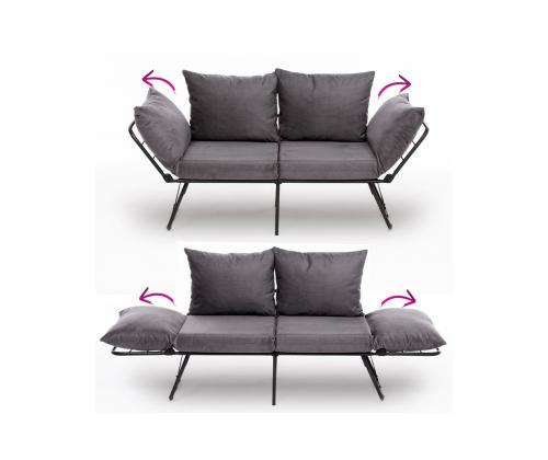 Diivan Viper 2-Seater - Grey