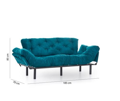 Diivan Nitta Triple - Petrol Green