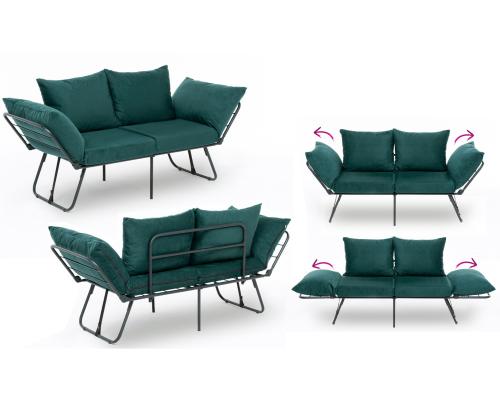 Diivan Viper 2-Seater - Petrol Green