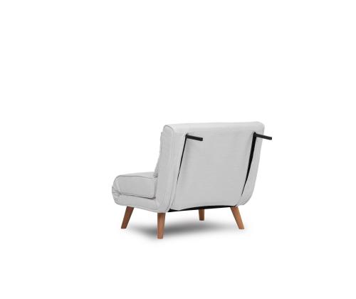 Diivan Folde Single - Teddy Fabric - White