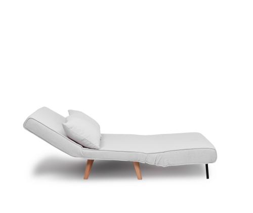 Diivan Folde 2-Seater - Teddy Fabric - White