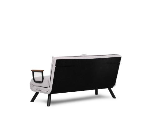 Diivan Sando 2-Seater - Teddy Fabric - White