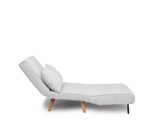 Diivan Folde 2-Seater - Teddy Fabric - White