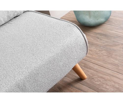 Diivan Folde 2-Seater - Teddy Fabric - Grey