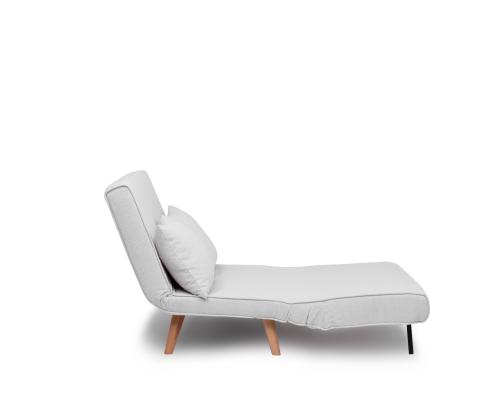 Diivan Folde 2-Seater - Teddy Fabric - White