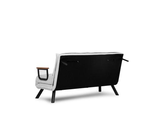 Diivan Sando 2-Seater - Teddy Fabric - White