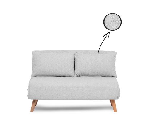 Diivan Folde 2-Seater - Teddy Fabric - Grey