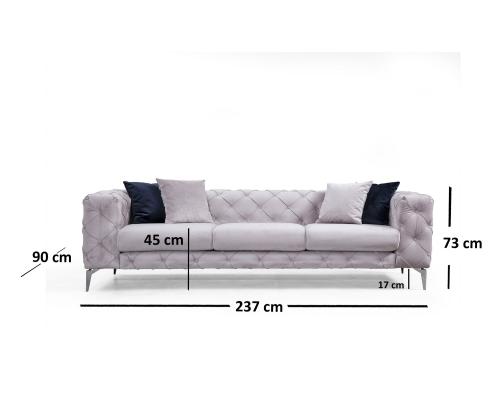 Diivan Como - Light Grey