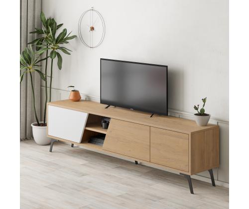 TV laud Fiona - Oak, White