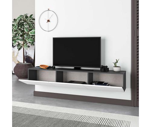 TV laud Francy 180 - Anthracite, White