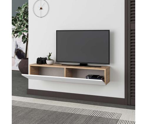 TV laud Francy 135 - Sapphire Oak, White