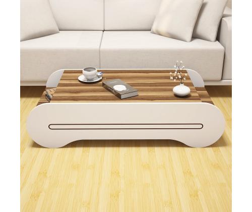 Kohvilaud Cool - Walnut, White