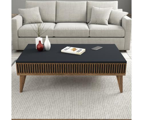 Kohvilaud Milan - Walnut, Anthracite