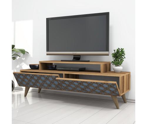 TV laud City - Walnut, Chalcedony