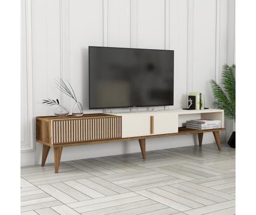 TV laud Milan Alt - Walnut, Cream