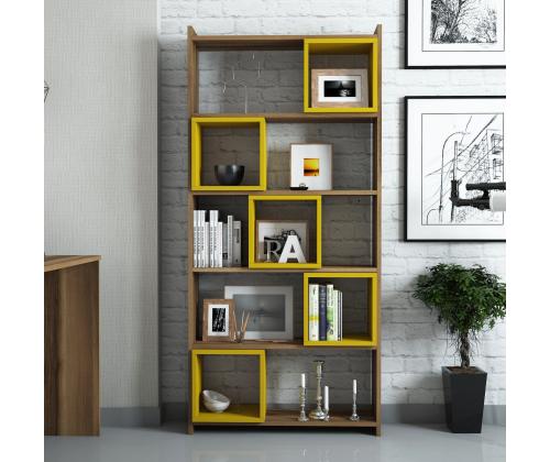 Box - Walnut, Yellow