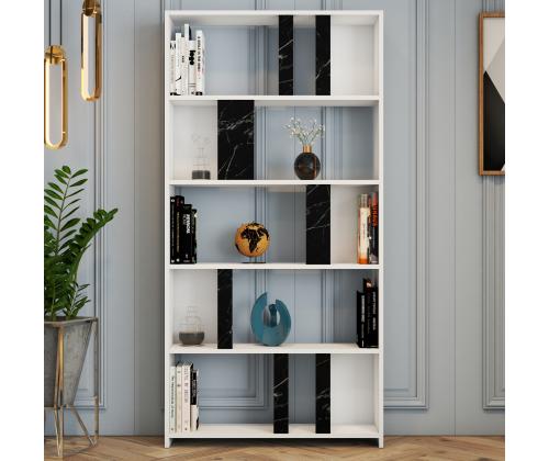 Lima - White, Black Marble