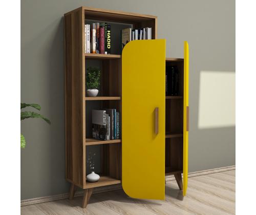 Form - Walnut, Yellow