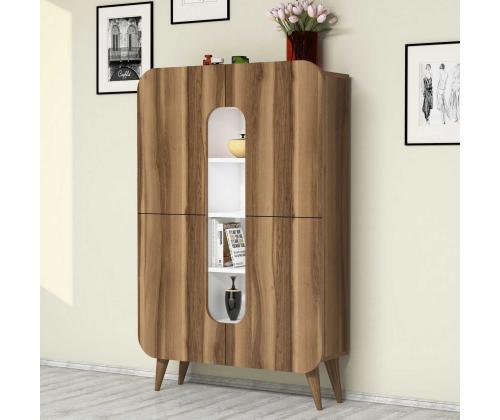 Mine - Walnut, White