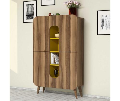 Mine - Walnut, Yellow