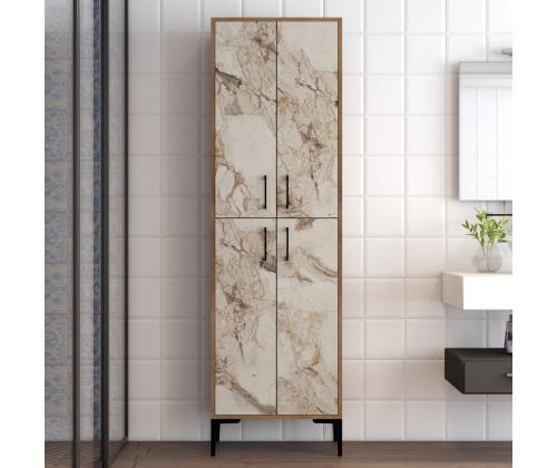 Berlin A - Walnut, White Marble