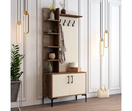 Viyana D - Walnut, Cream