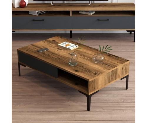 Kohvilaud Istanbul - Walnut, Anthracite