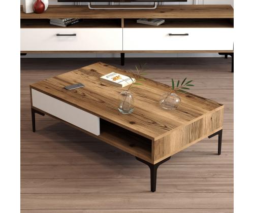 Kohvilaud Istanbul - Walnut, White
