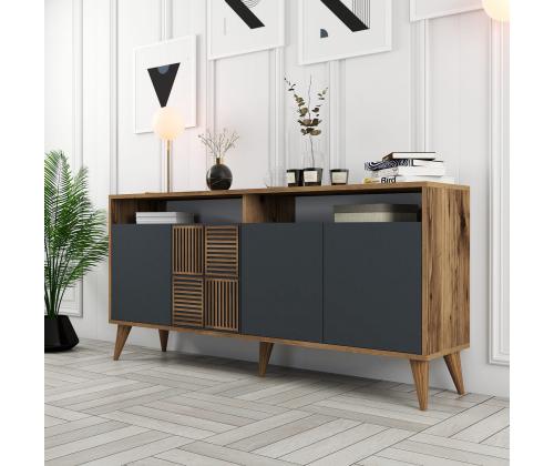 Milan 160 - Walnut, Anthracite