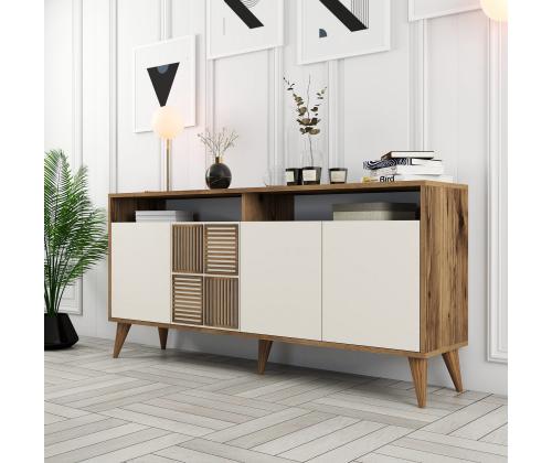 Milan 160 - Walnut, Cream