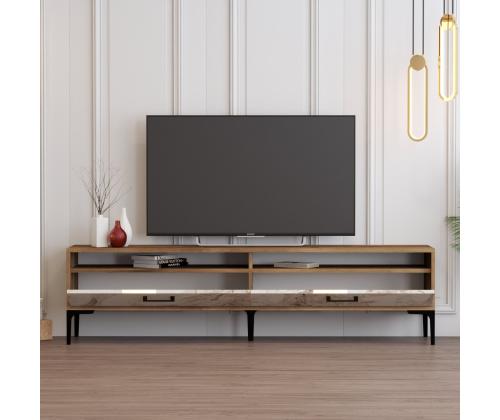 TV laud Istanbul 2 - Walnut White Marble