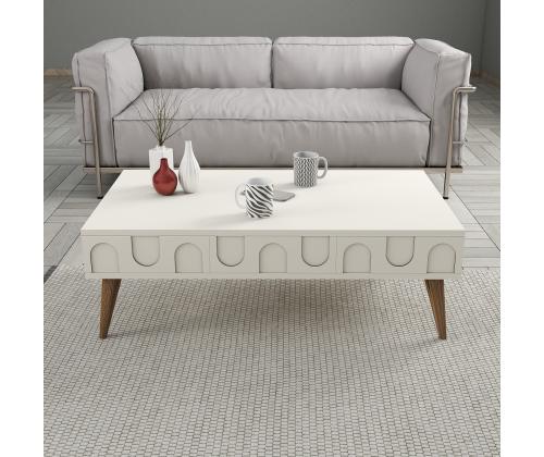 Kohvilaud Lyon 34 - Cream, Walnut